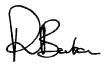 Richard Burton 'signature'
